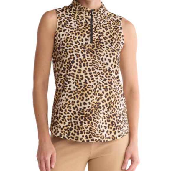 Tommy Bahama animal print sleeveless top NWT Size XS - Picture 1 of 6